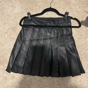 XS Vegan Faux leather skirt by Abercrombie.  In excellent condition.
